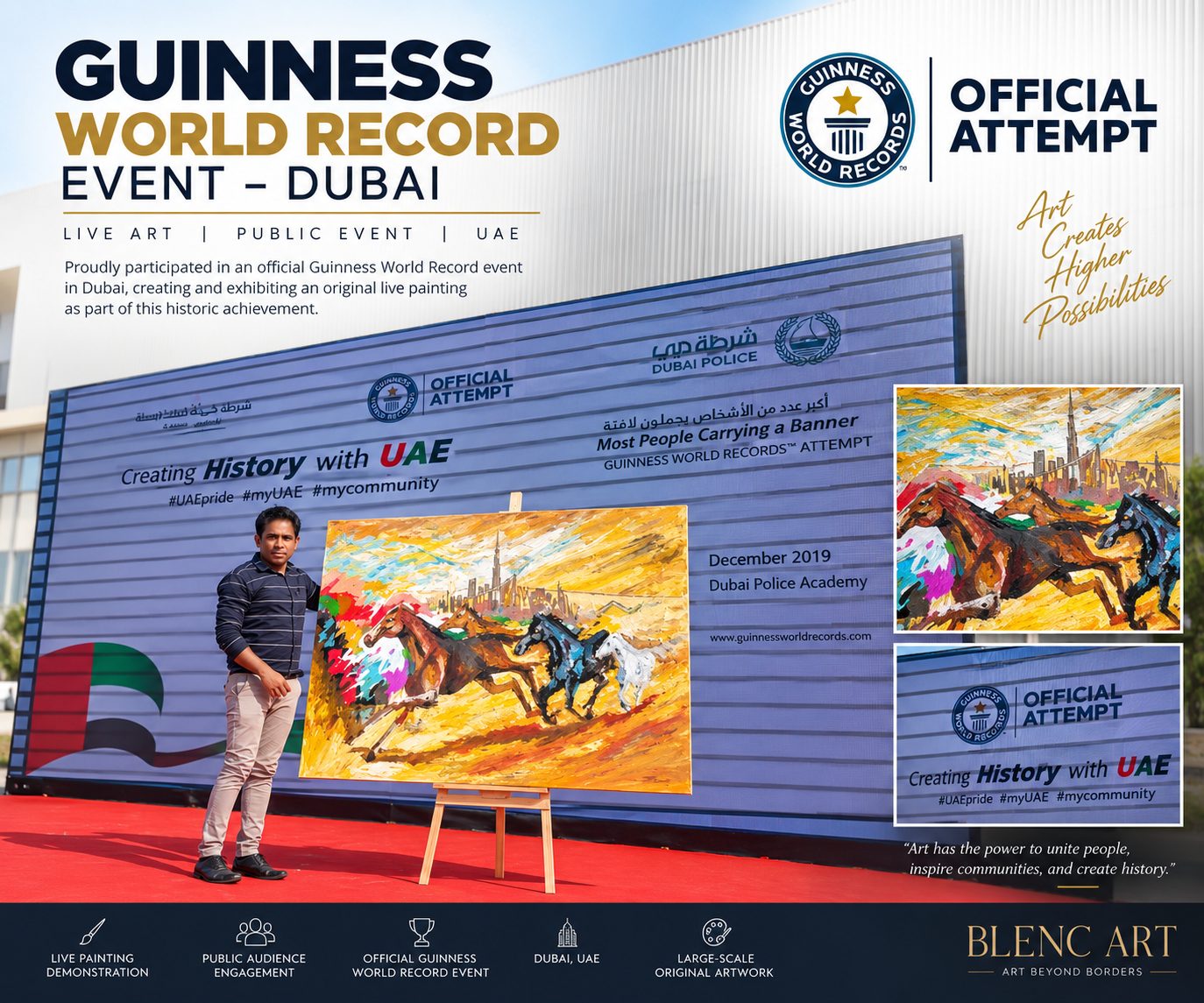 Custom canvas art Dubai — handcrafted painting in a luxury interior by Blenc Art 31