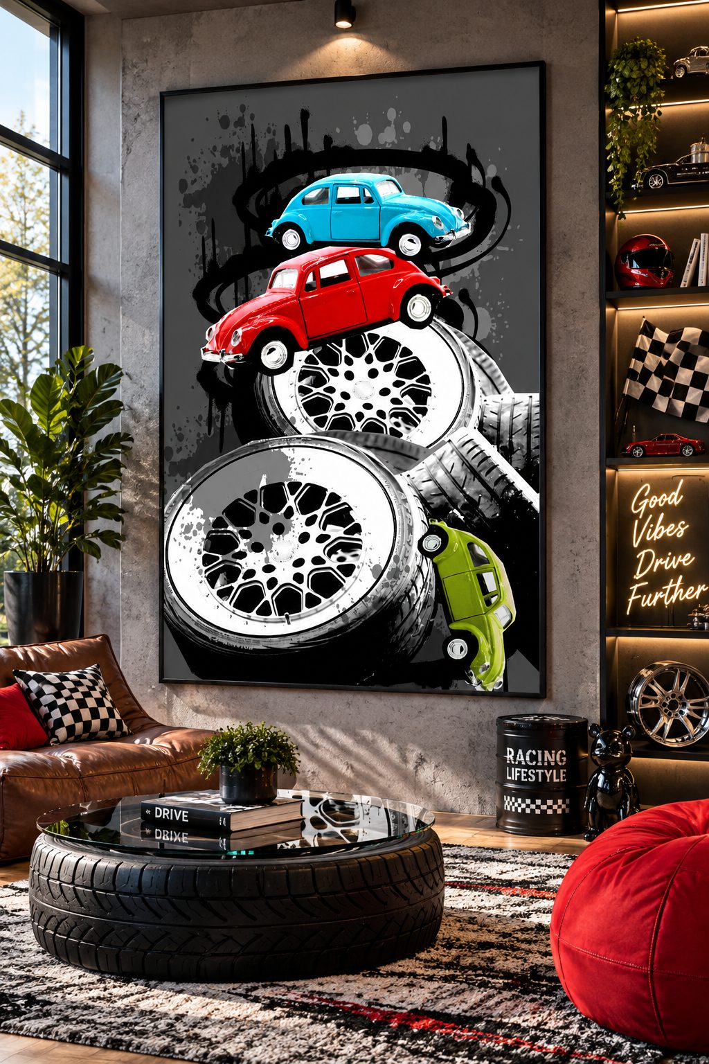 Custom canvas art Dubai — handcrafted painting in a luxury interior by Blenc Art 36