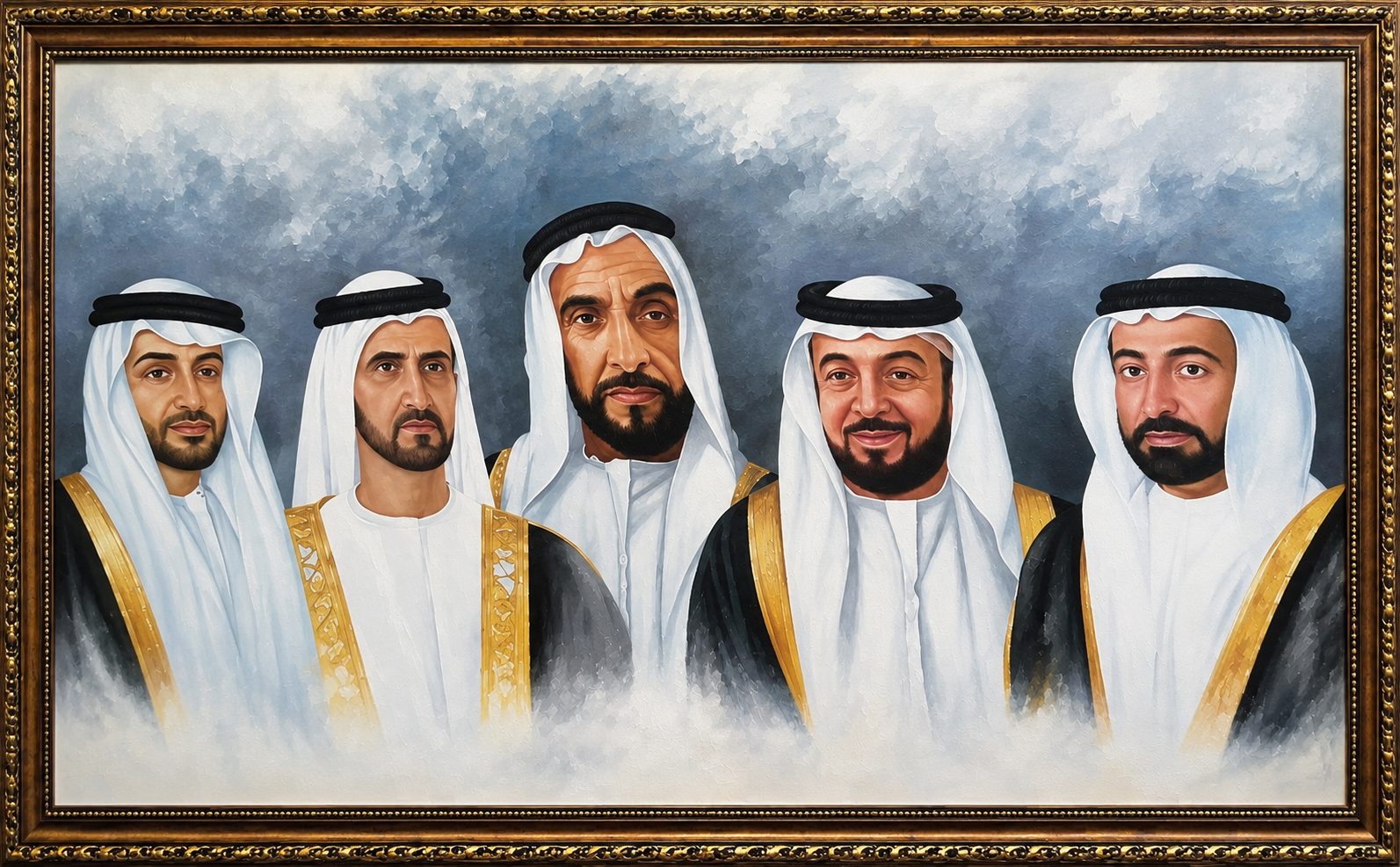 Custom canvas art Dubai — handcrafted painting in a luxury interior by Blenc Art 38