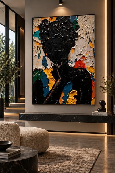 Custom Canvas Art Dubai — Handcrafted Portrait Painting by Blenc Art 05