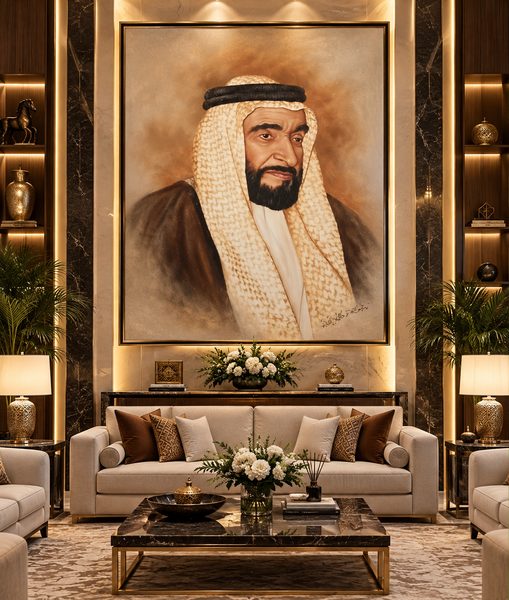 Custom Canvas Art Dubai — Handcrafted Portrait Painting by Blenc Art 07