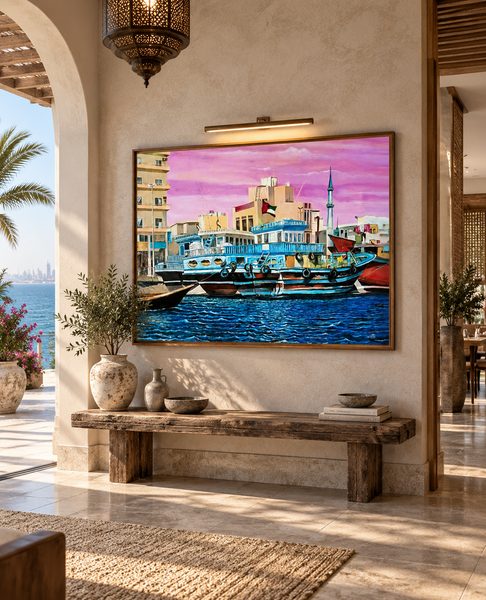 Custom Canvas Art Dubai — Handcrafted Portrait Painting by Blenc Art 24