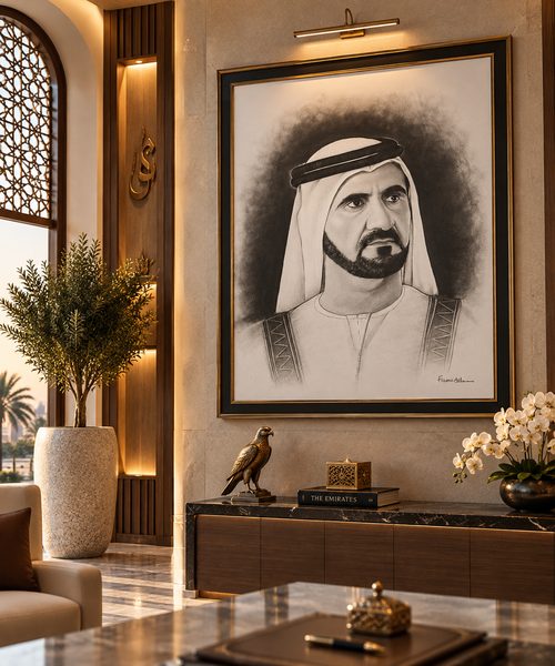 Custom Canvas Art Dubai — Handcrafted Portrait Painting by Blenc Art 46