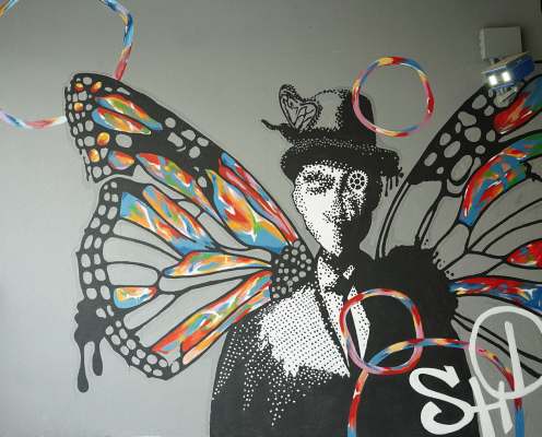 Butterfly Man Signature Mural