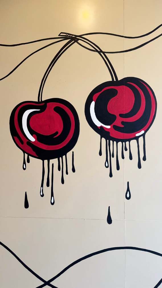 Cherry Drip Mural