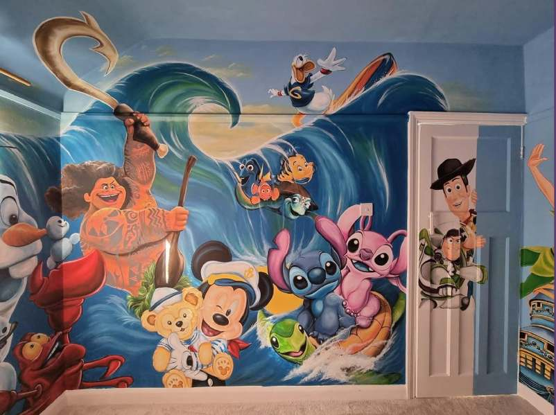 Fantasy Kids Room Mural