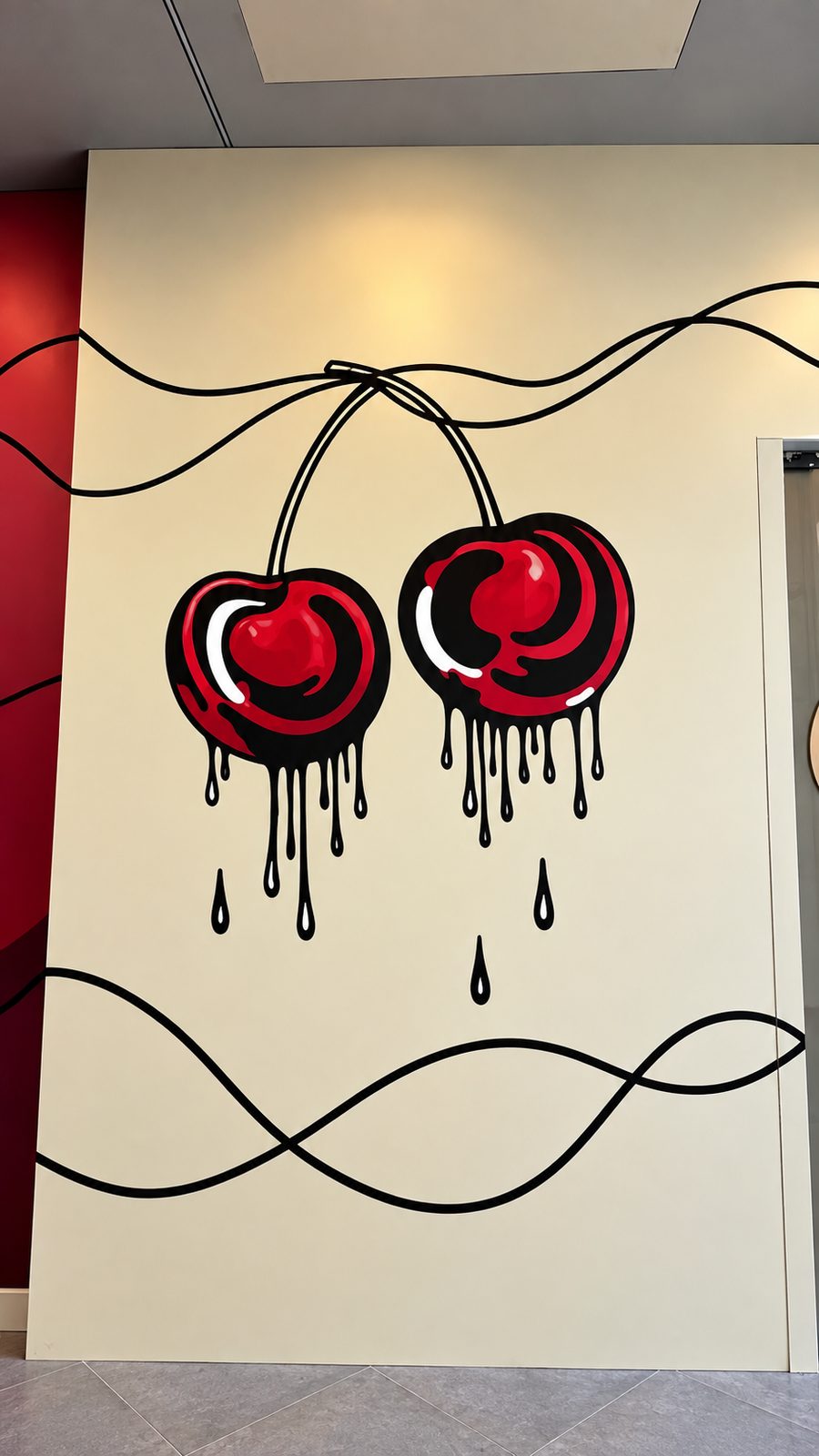 Hand-painted wall mural Dubai — commissioned mural installation by Blenc Art 01