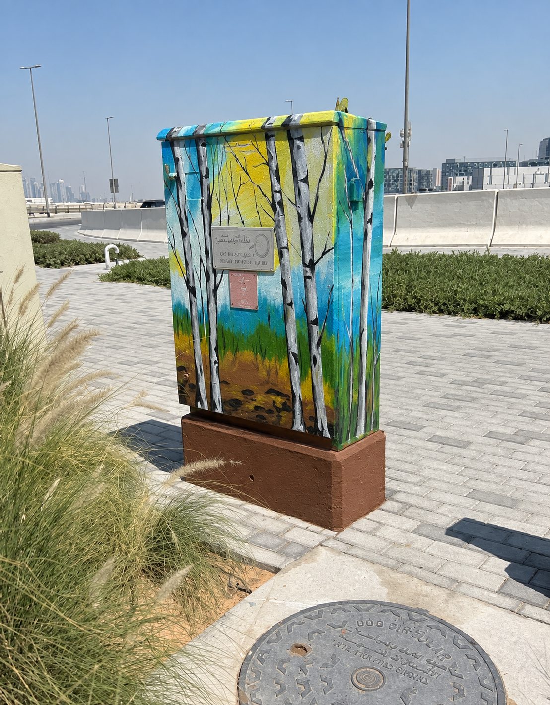 Hand-painted wall mural Dubai — commissioned mural installation by Blenc Art 11