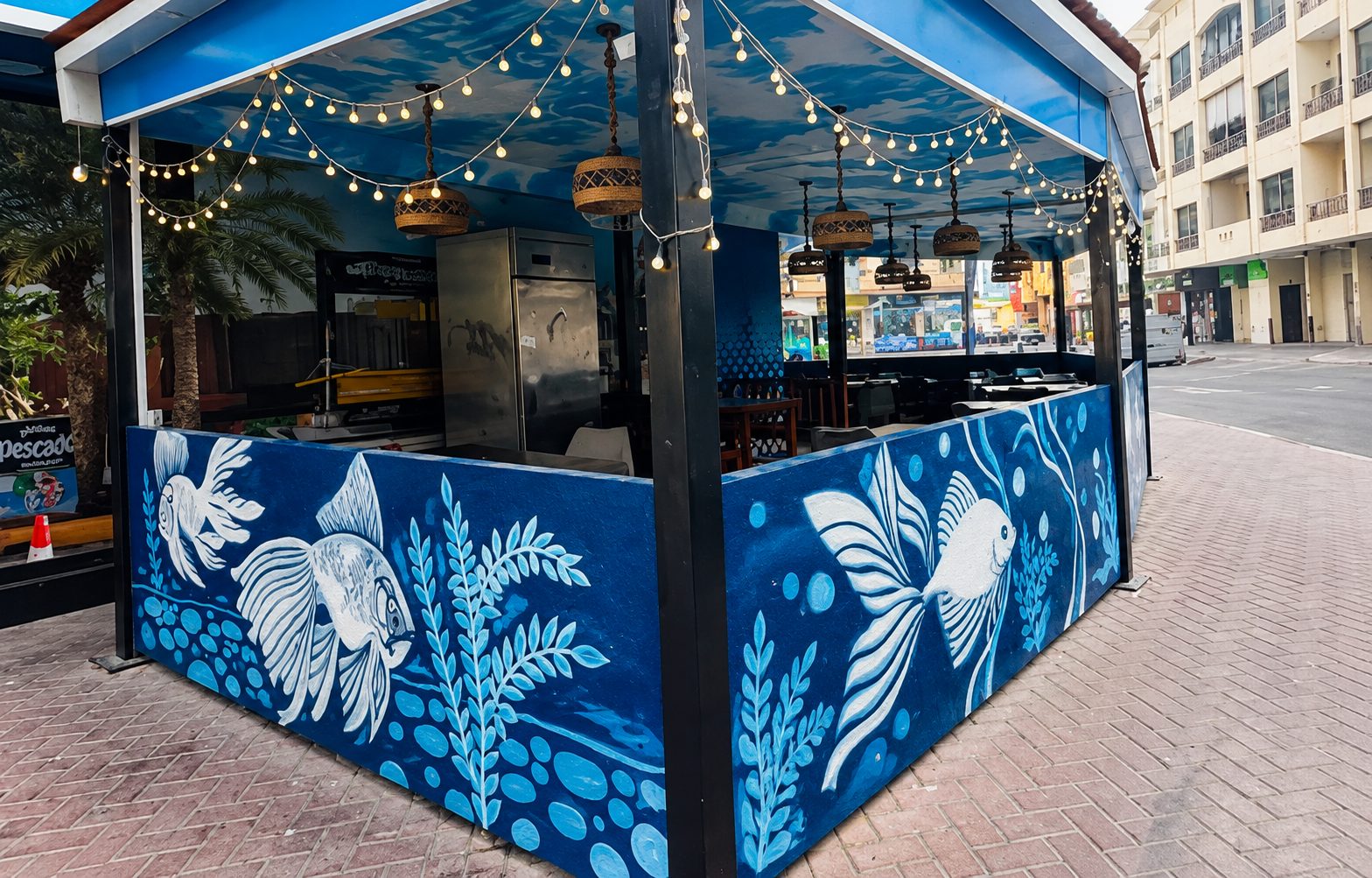 Hand-painted wall mural Dubai — commissioned mural installation by Blenc Art 13