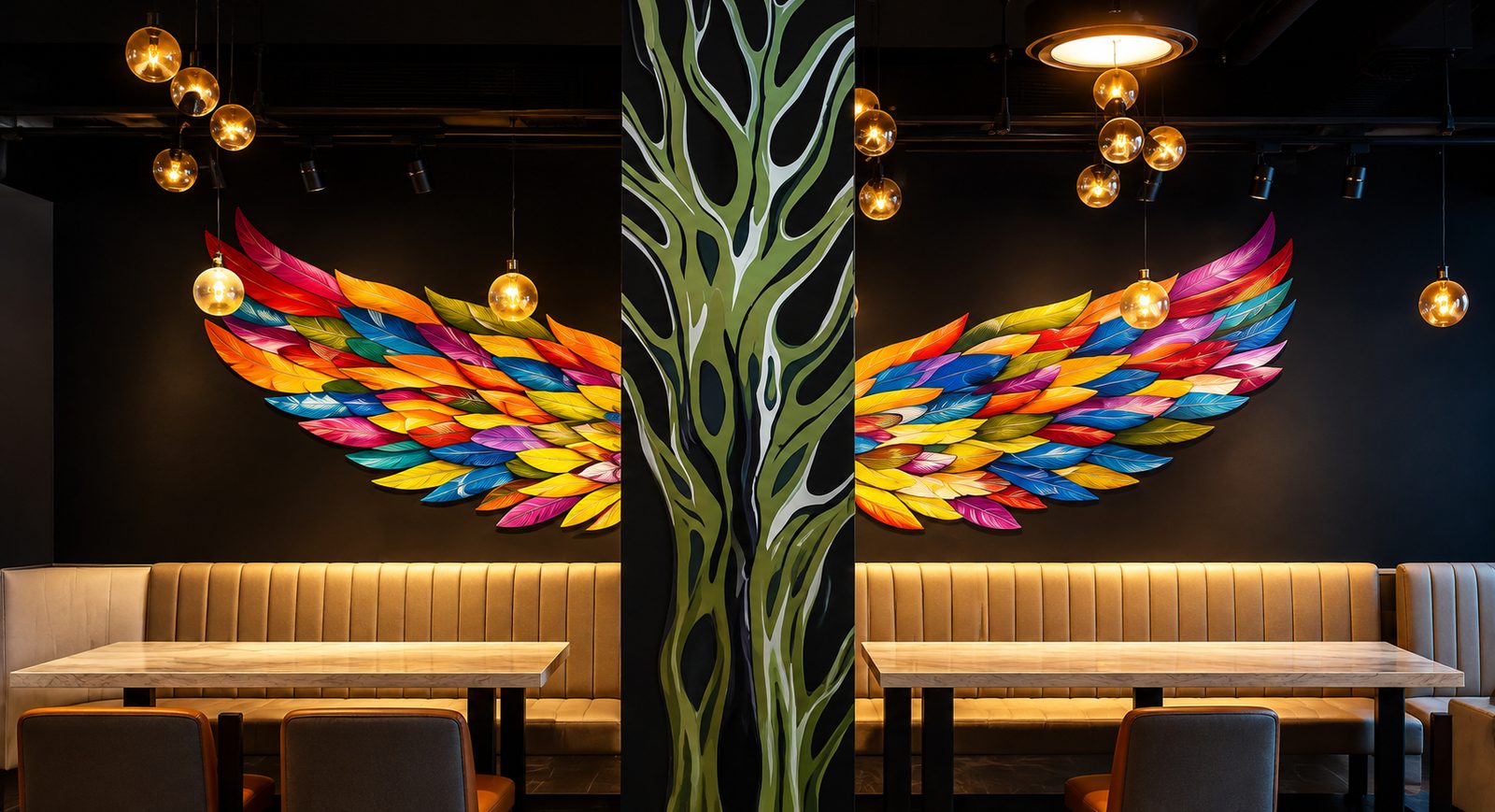 Hand-painted wall mural Dubai — commissioned mural installation by Blenc Art 20