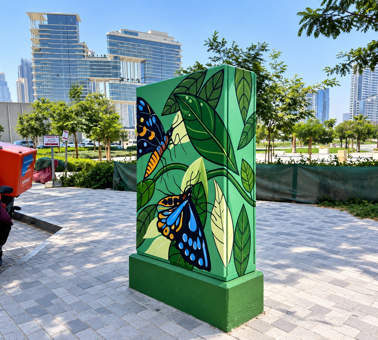 Hand-painted wall mural Dubai — commissioned mural installation by Blenc Art 29