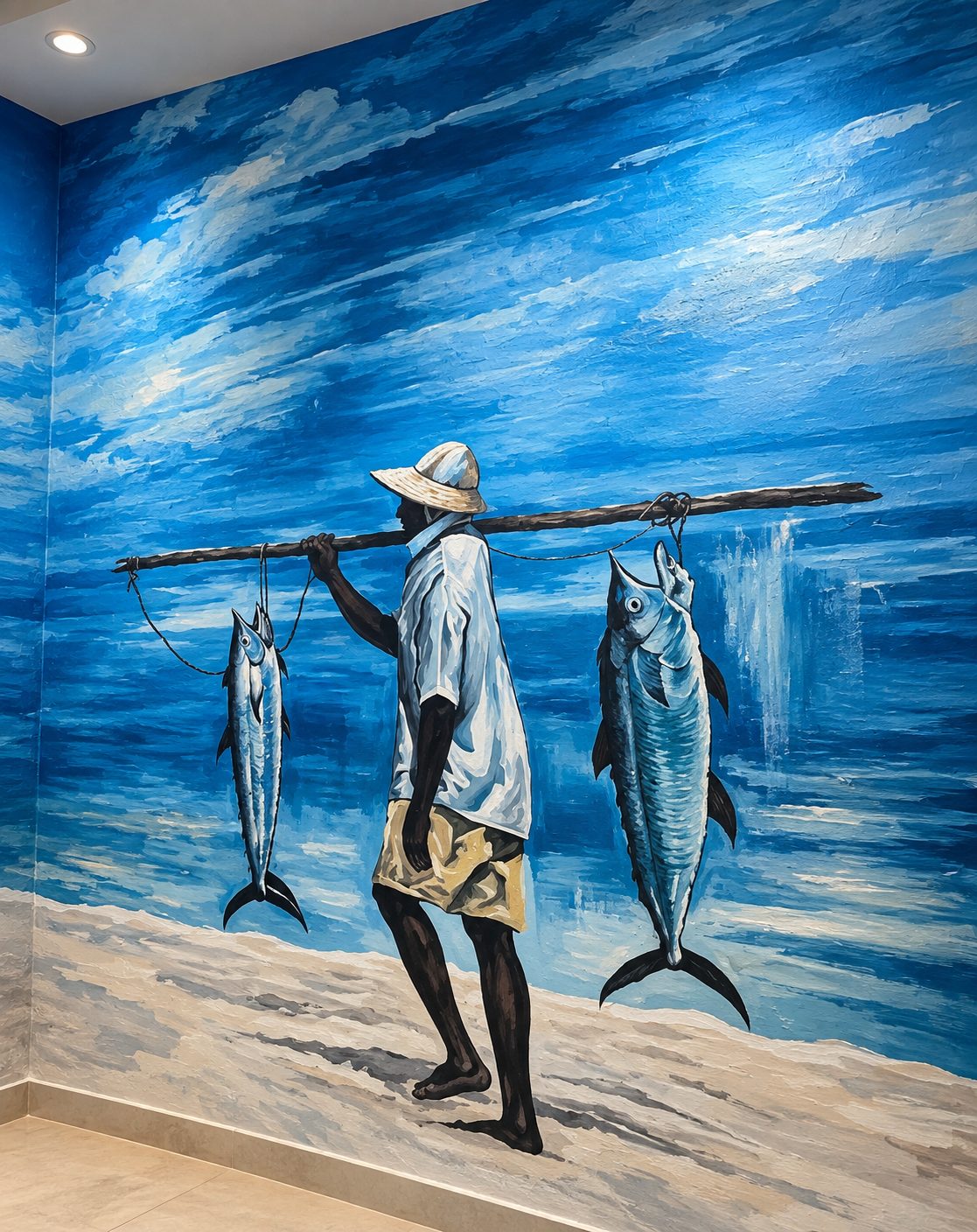 Hand-painted wall mural Dubai — commissioned mural installation by Blenc Art 32