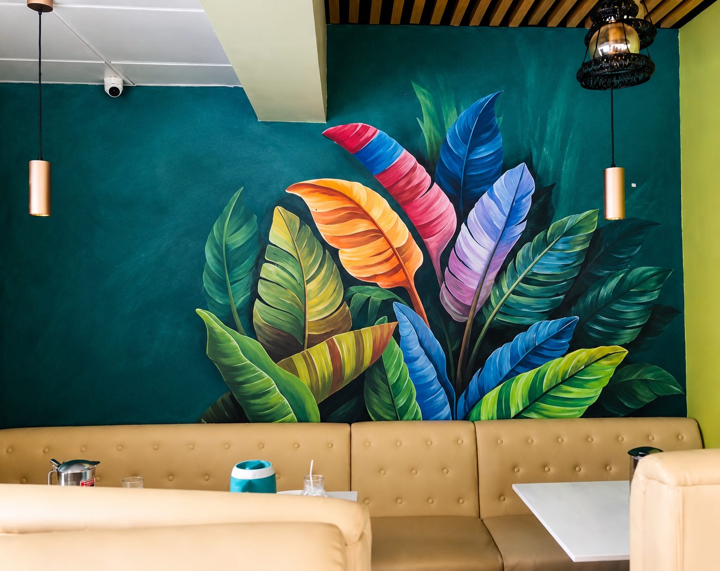 Hand-painted wall mural Dubai — commissioned mural installation by Blenc Art 35