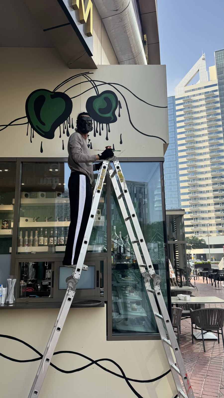 Hand-painted wall mural Dubai — commissioned mural installation by Blenc Art 36