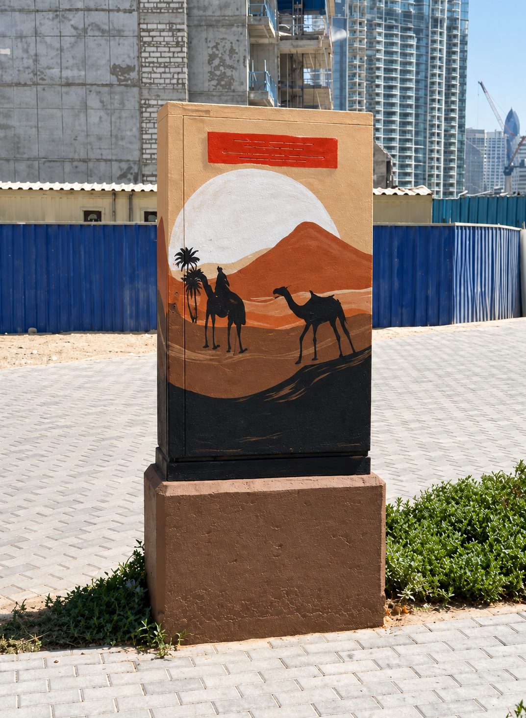 Hand-painted wall mural Dubai — commissioned mural installation by Blenc Art 48
