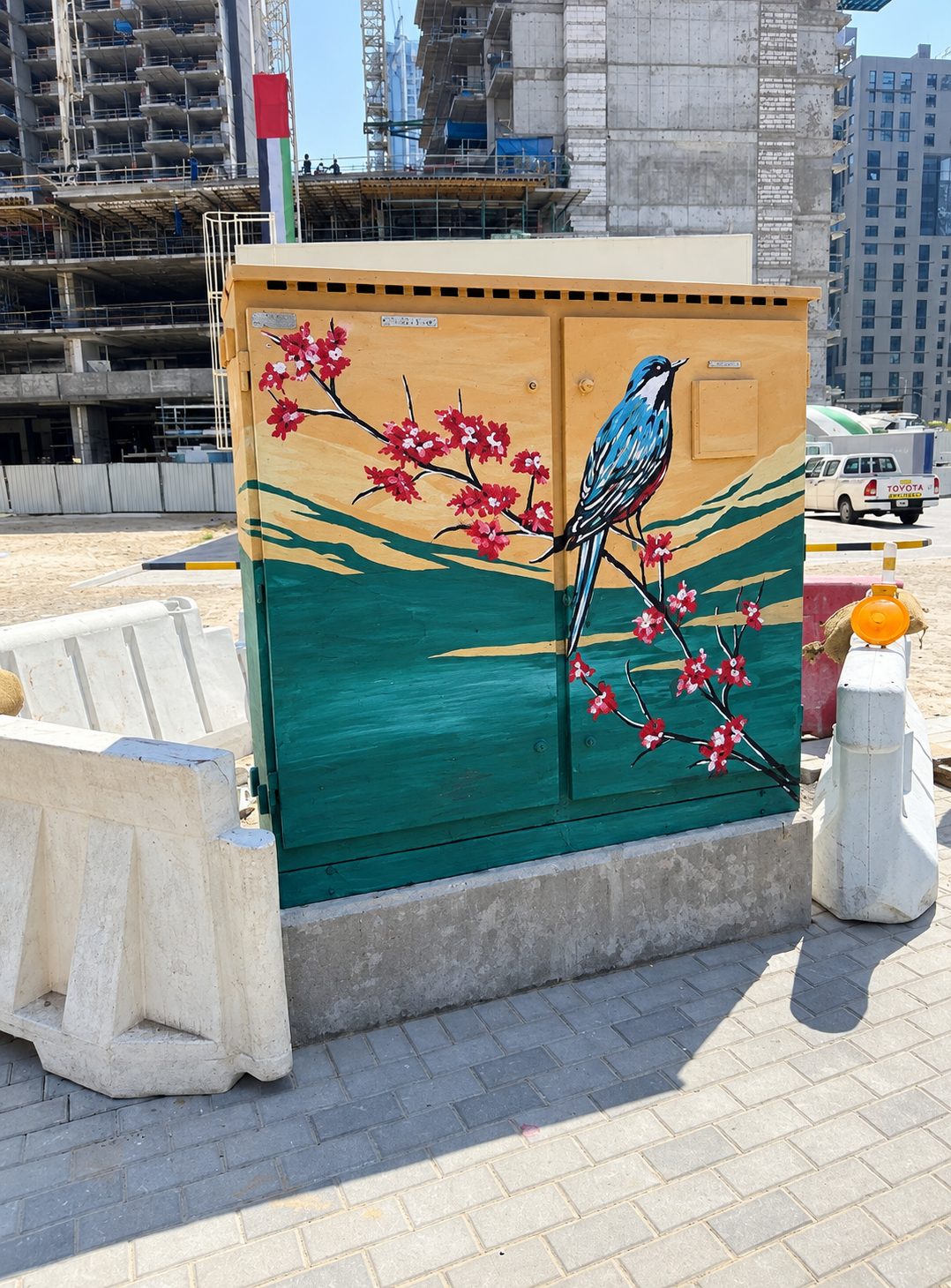 Hand-painted wall mural Dubai — commissioned mural installation by Blenc Art 52