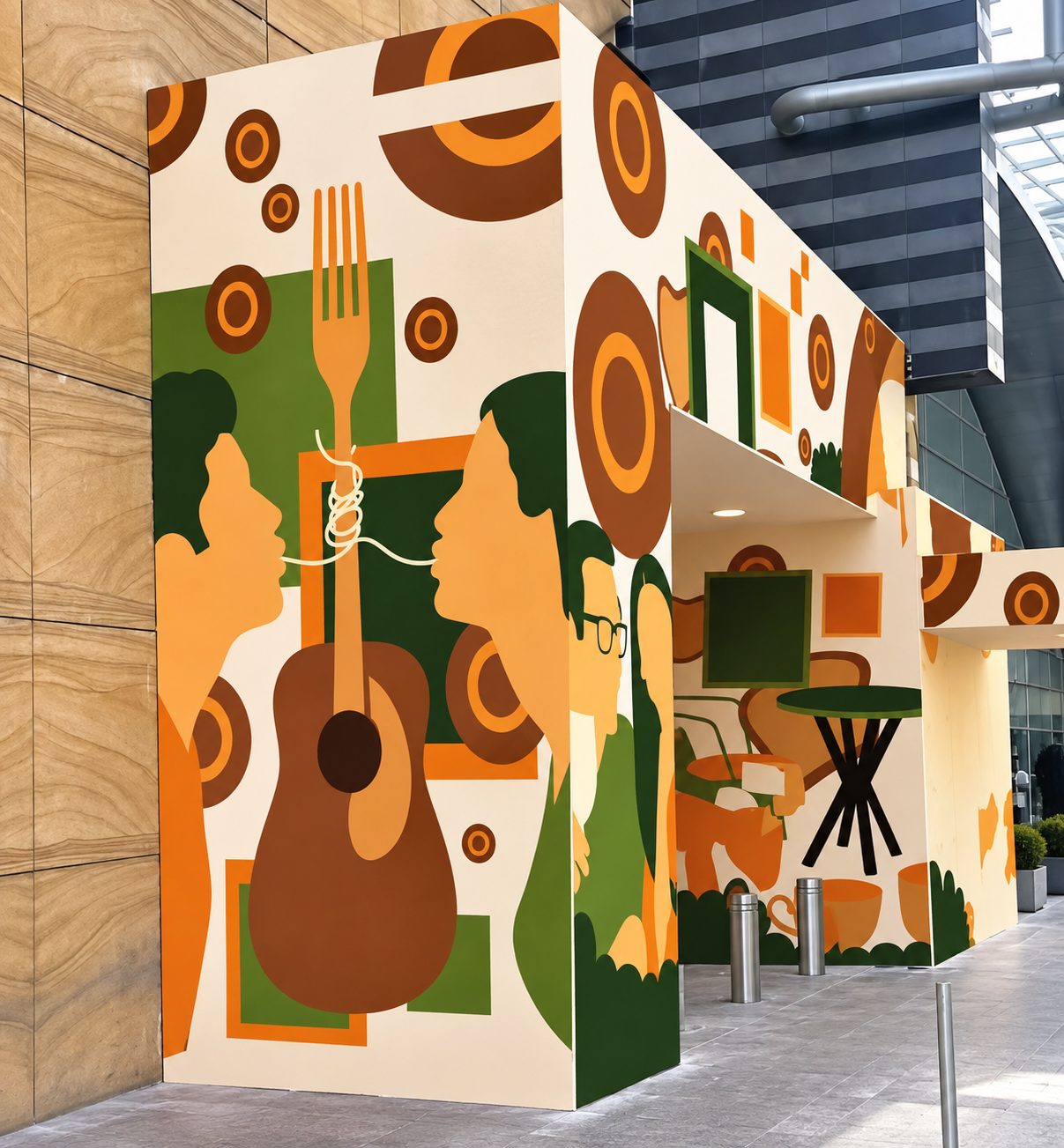 Hand-painted wall mural Dubai — commissioned mural installation by Blenc Art 57