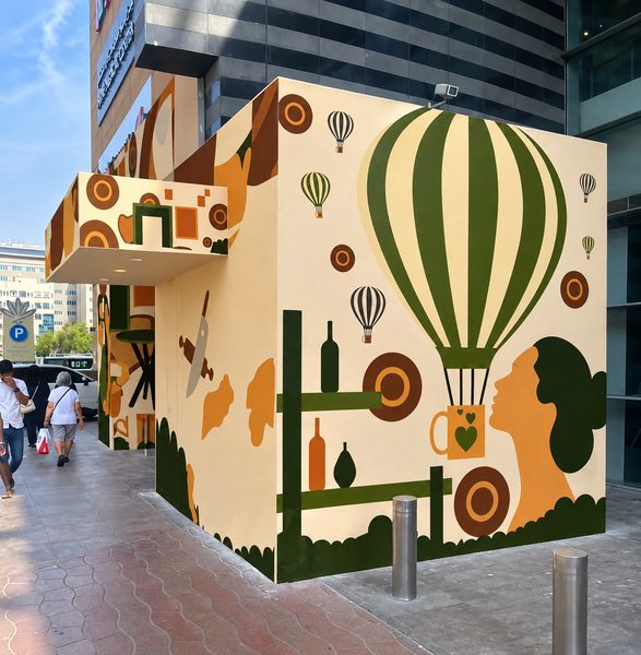 Hand-Painted Wall Mural Dubai — Custom Mural Artwork by Blenc Art 12