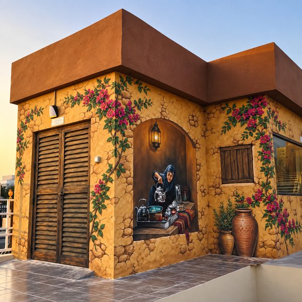 Hand-Painted Wall Mural Dubai — Custom Mural Artwork by Blenc Art 14