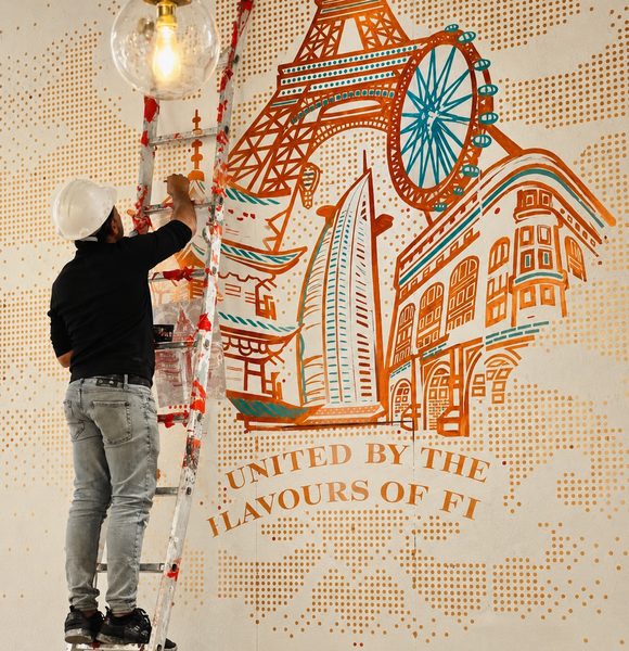 Hand-Painted Wall Mural Dubai — Custom Mural Artwork by Blenc Art 18