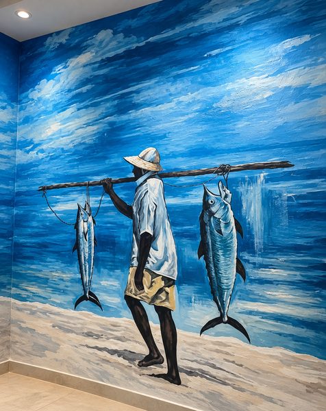 Hand-Painted Wall Mural Dubai — Custom Mural Artwork by Blenc Art 32