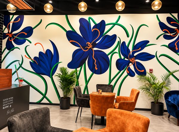 Hand-Painted Wall Mural Dubai — Custom Mural Artwork by Blenc Art 37