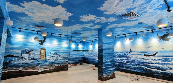Hand-Painted Wall Mural Dubai — Custom Mural Artwork by Blenc Art 39
