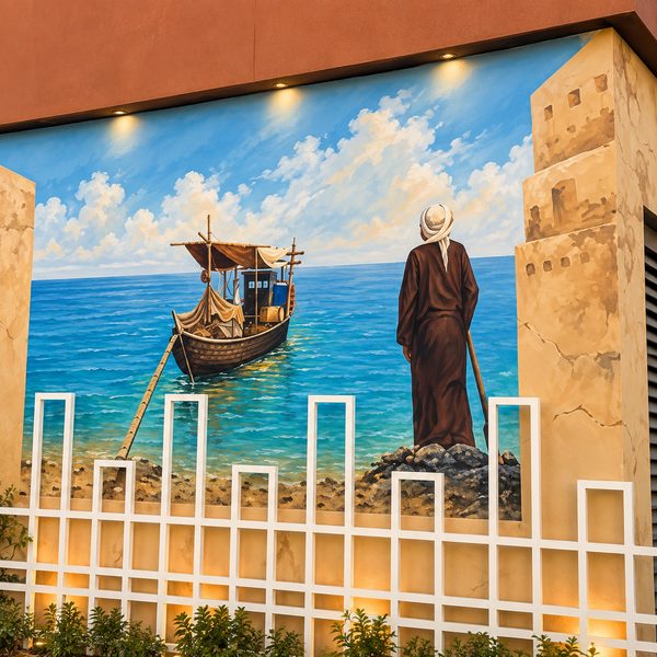 Hand-Painted Wall Mural Dubai — Custom Mural Artwork by Blenc Art 43
