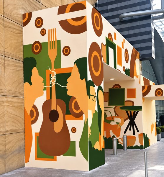 Hand-Painted Wall Mural Dubai — Custom Mural Artwork by Blenc Art 57