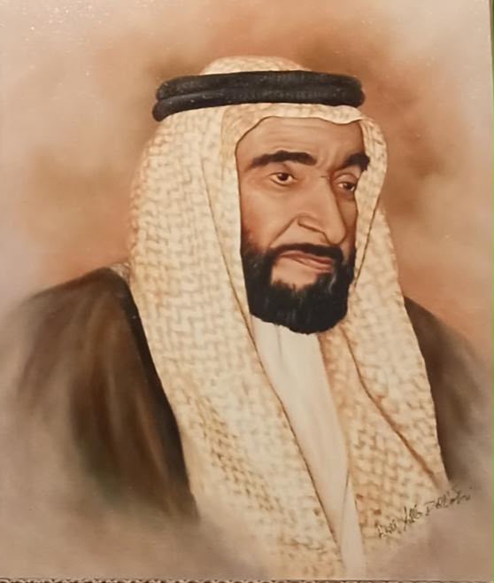 UAE Rulers Group Portrait – Oil on Canvas